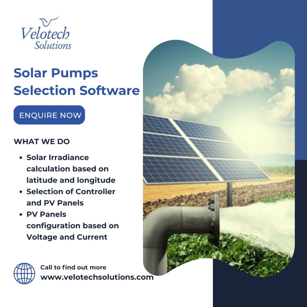 Optimize Solar Pump Choice with Velotech Solutions Software