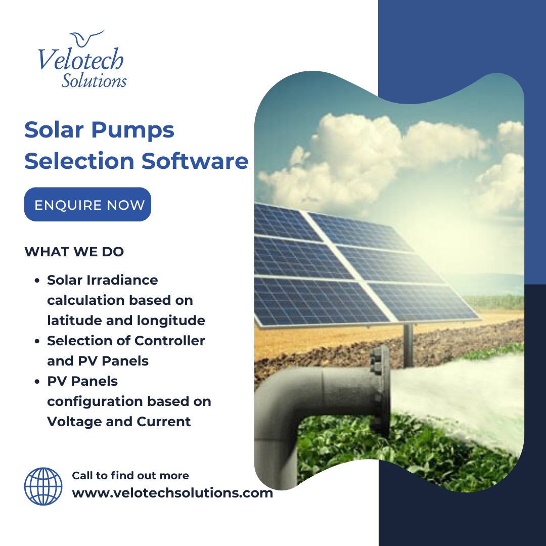 You are currently viewing Optimize Solar Pump Choice with Velotech Solutions Software