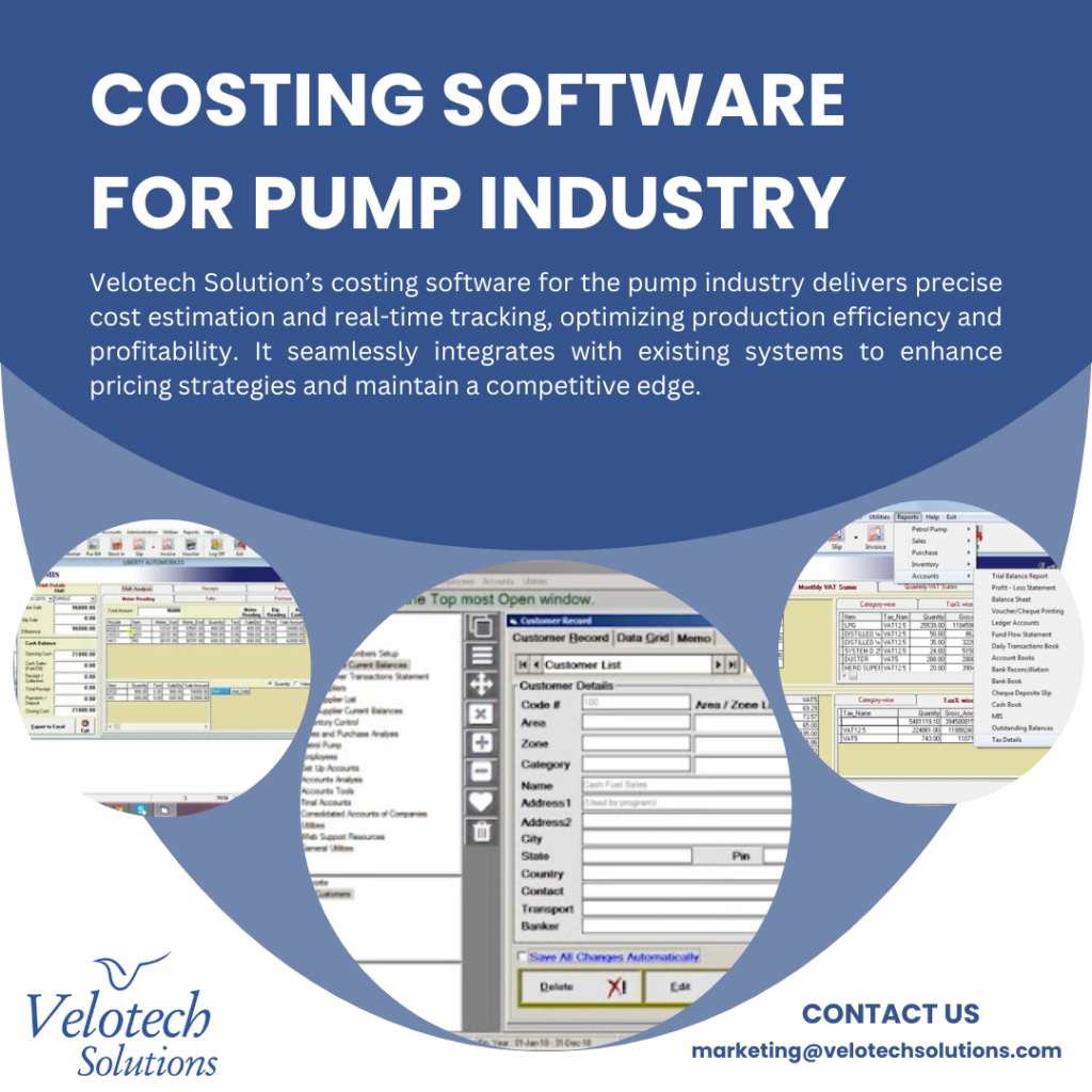 The Role of Costing Software in the Pump Industry with Velotech Solutions