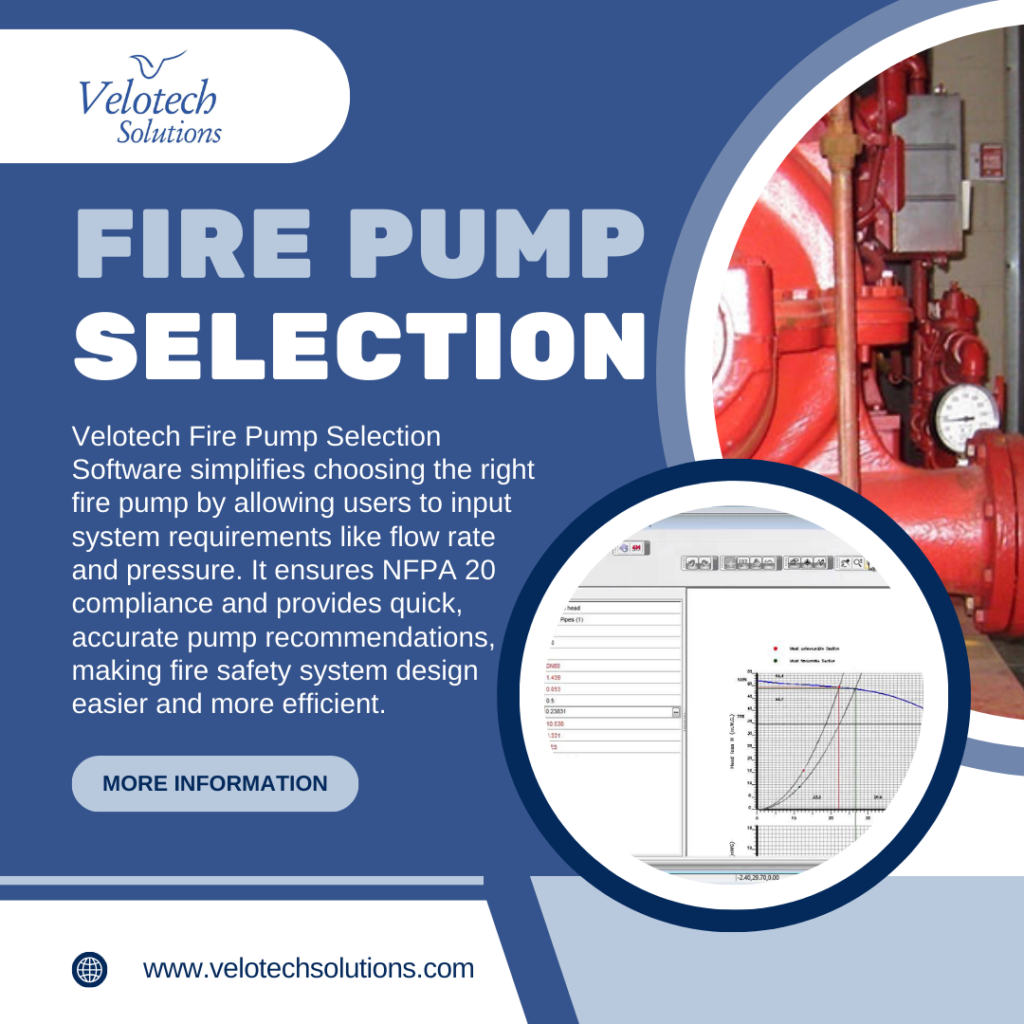 Velotech Fire Pump Selection Software – Precision at Your Fingertips