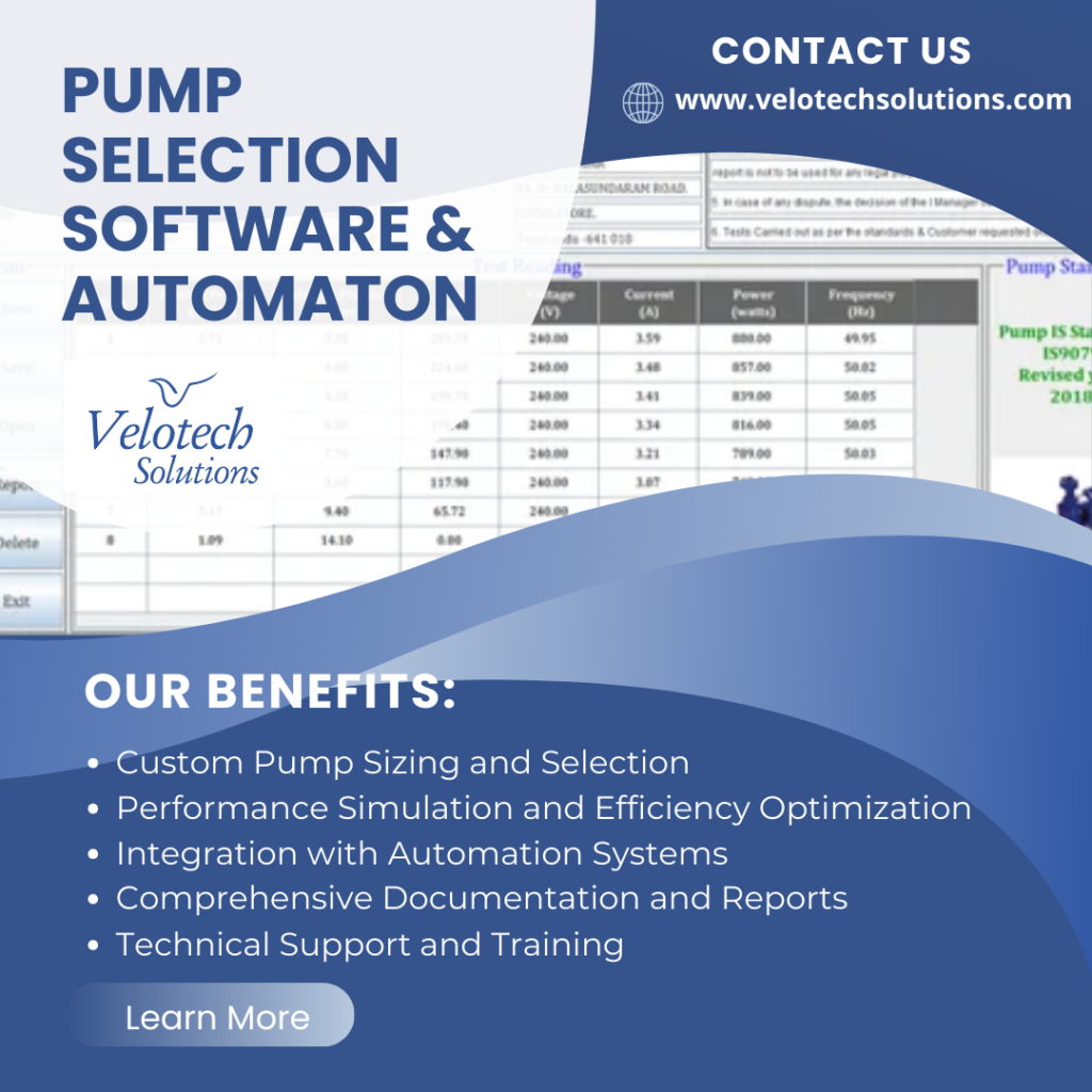 Streamline Your Pump Selection Process with Velotech Solution